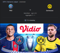 Match: PSG vs Dortmund | UEFA CHAMPIONS LEAGUE SEMI FINALS | Cundelatoteh.com